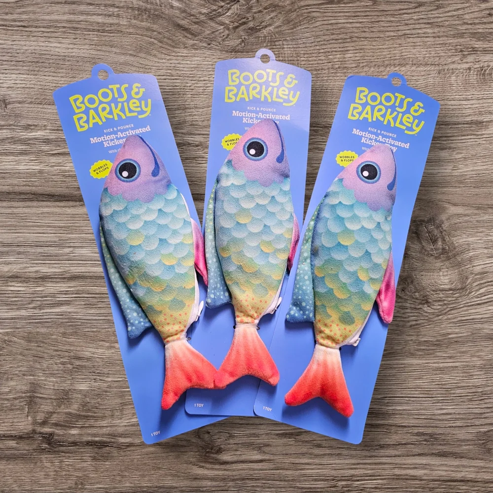 Boots & Barkley Colorful Fish Pet Toy